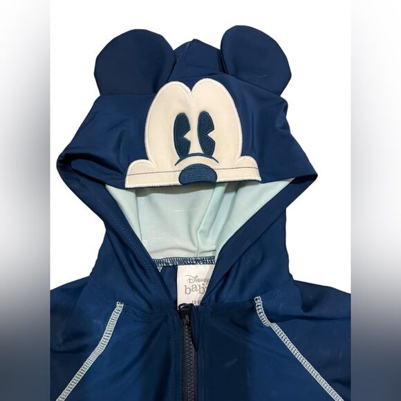 DISNEY BABY Mickey Mouse Rash Guard Swim Suit Toddler 12-18M - Picture 4 of 6